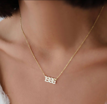 Birth Year Necklace